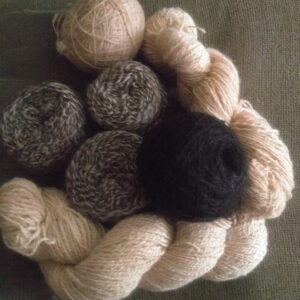 Hand Spun Natural Suri Alpaca Lace Yarn 50g (±260 m)