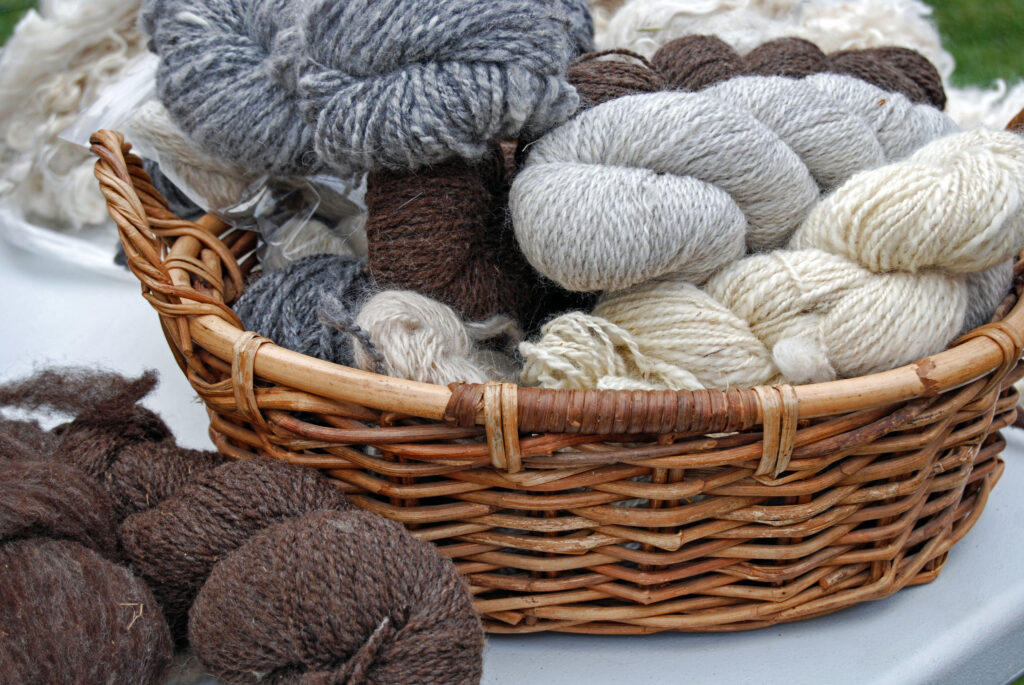 Natural colours handspun yarn