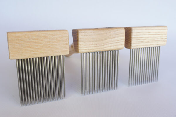 Three different types of combs