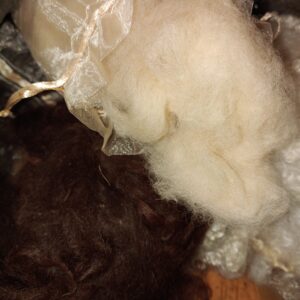 Alpaca spinning fibre