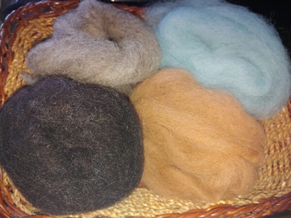 Hand Carded Alpaca Roving for Spinning